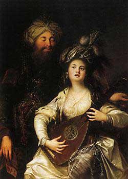 Anton Hickel Roxelane und der Sultan Spain oil painting art